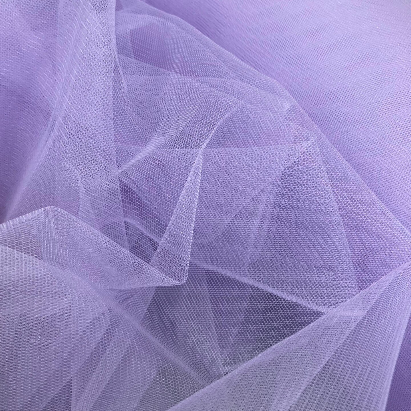 1 Yard 2-Way Stretch Nylon Net Mesh Fabric, 60&#x22; Width Lightweight Sheer Mesh for Gowns, Dancewear &#x26; Costumes