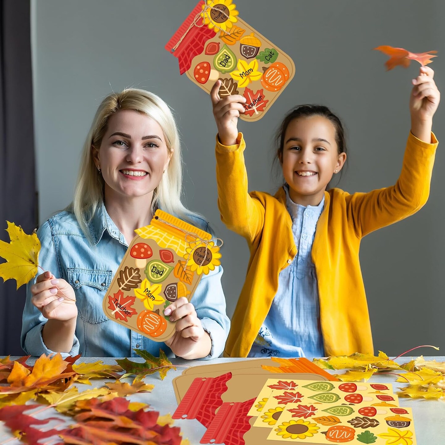 30Pcs DIY Thanksgiving Day Jar Gratitude Paper