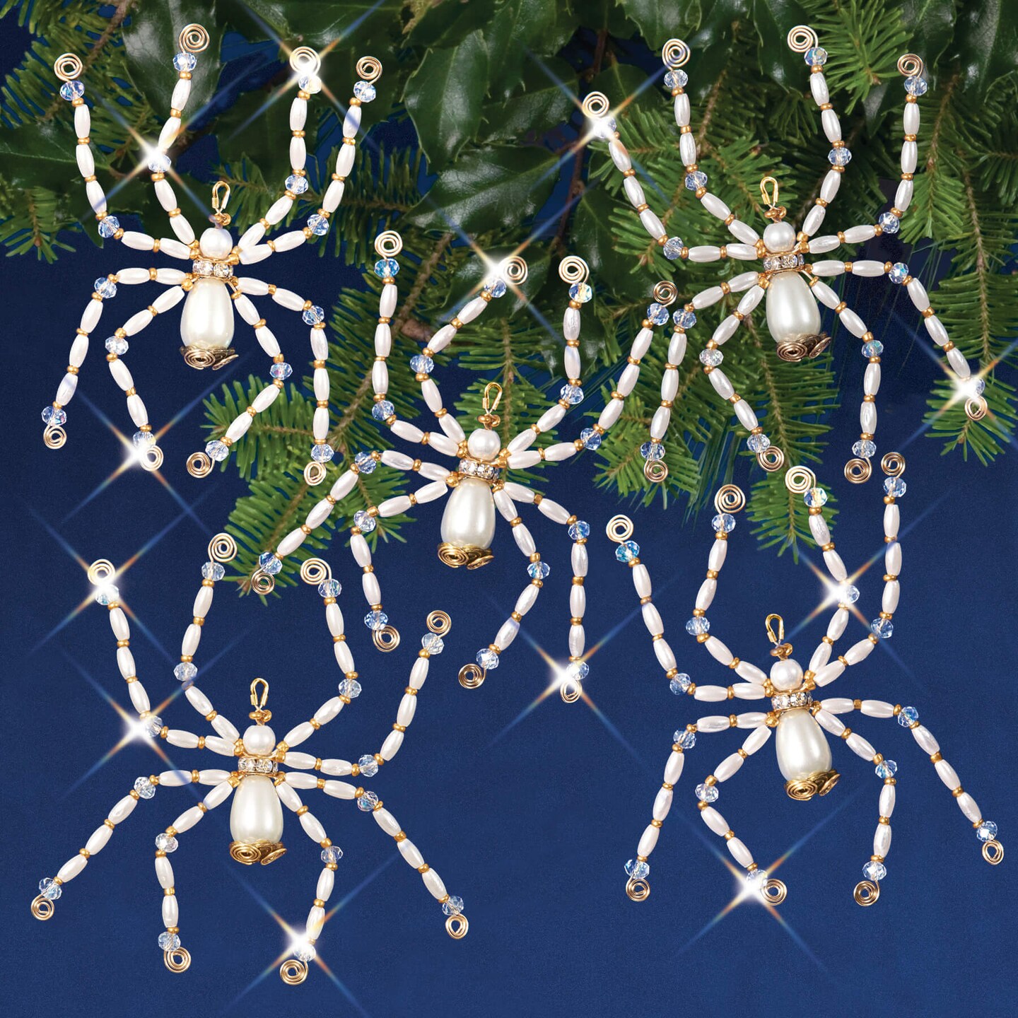 Nostalgic Christmas™ Ornament Kit - Christmas Spiders - Golden