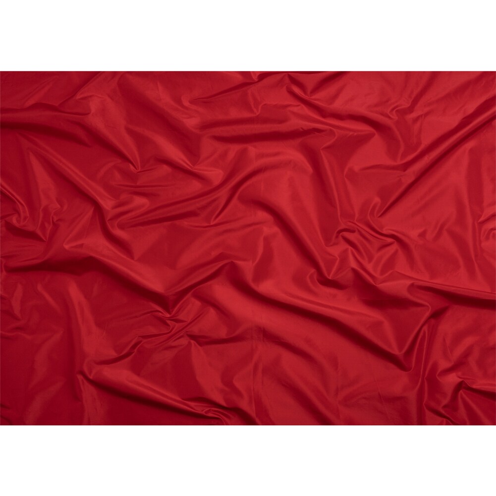 1 Yard Premium Silk Taffeta Fabric in Haute Red Solid Silk 54 Inch Wide