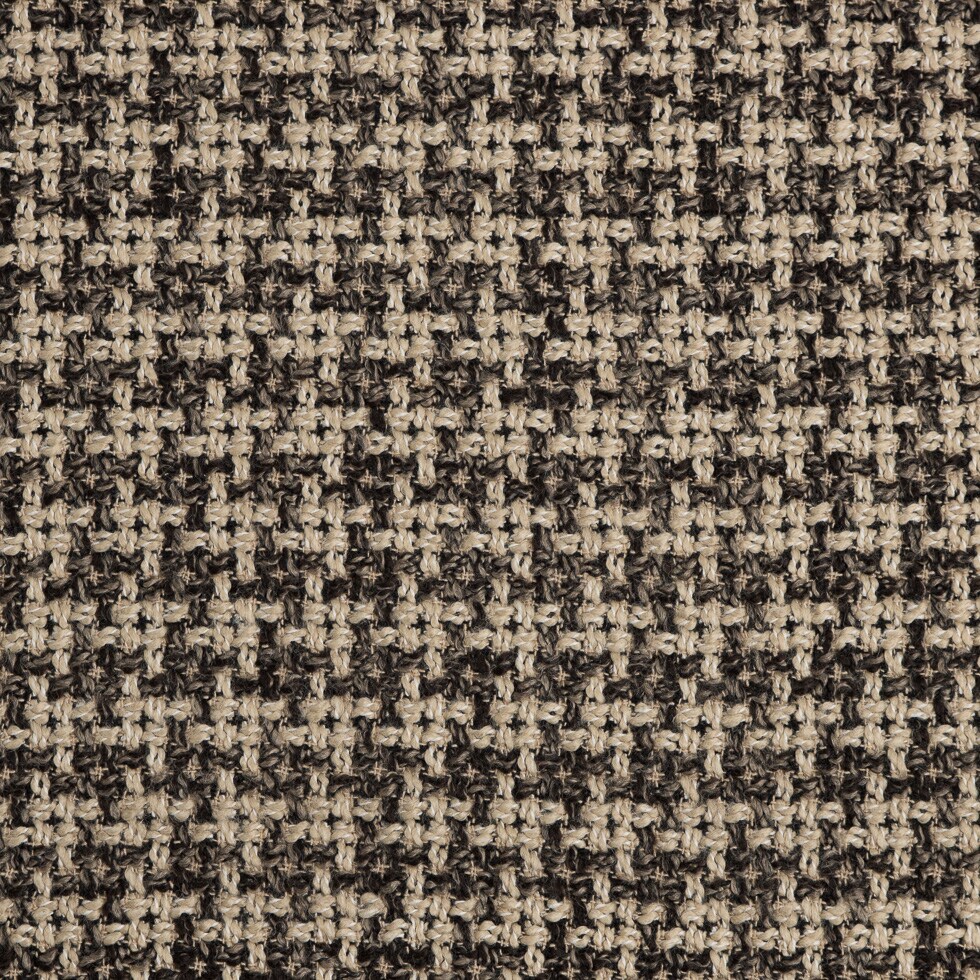 1 Yard Natural/Black Checked Blended Wool Woven 61&#x2019;&#x2019; Width