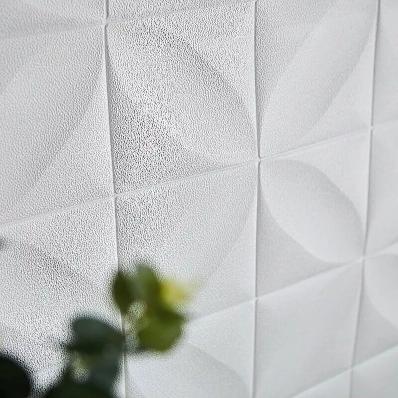 52 sq ft White Diamond 3D Self Adhesive Foam Wall Panels Backdrop Decorations