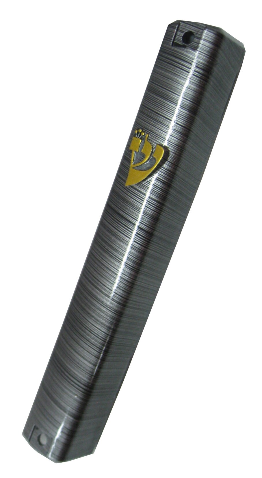 Textured Black Grey Mezuzah Case