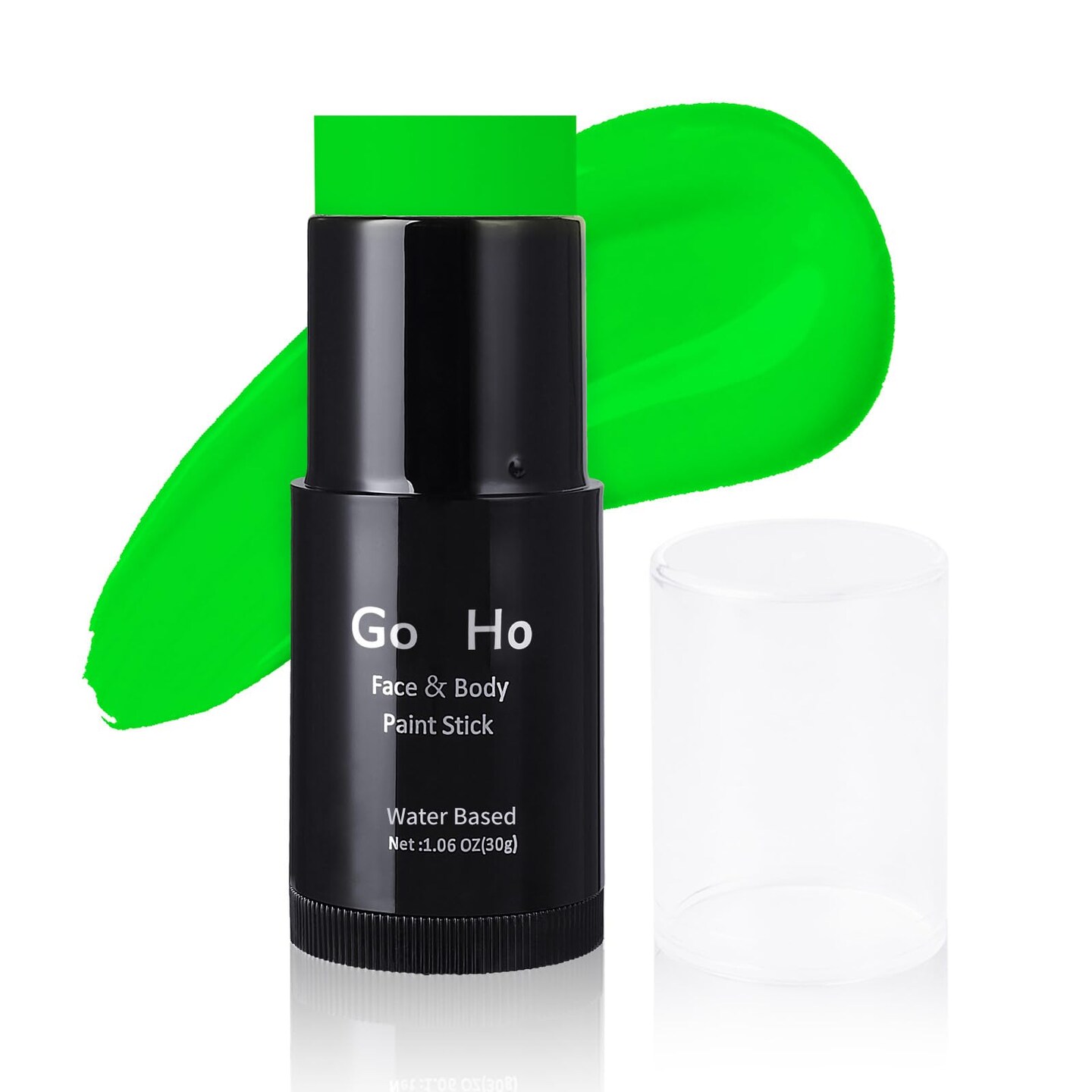 Go Ho Light Green Face Body Paint Stick Water Based Washable Green Face Paint Stick Non-toxic Full-coverage Cream Green Body Paint for Halloween Cosplay SFX Makeup St Patricks Day Accessories