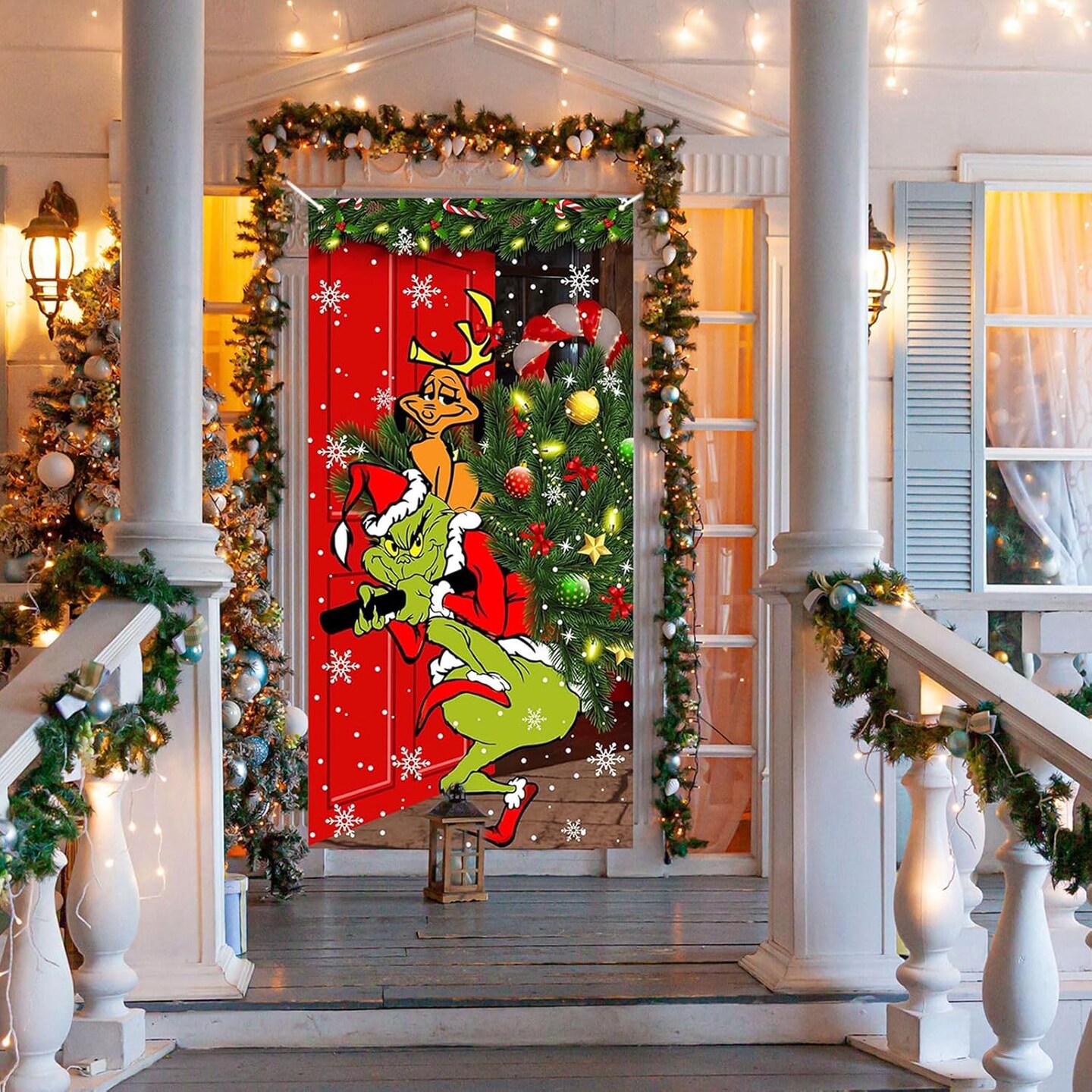 6 x 3 FT Christmas Door Banner Decor Garage Yard Outdoor Holiday Home Party