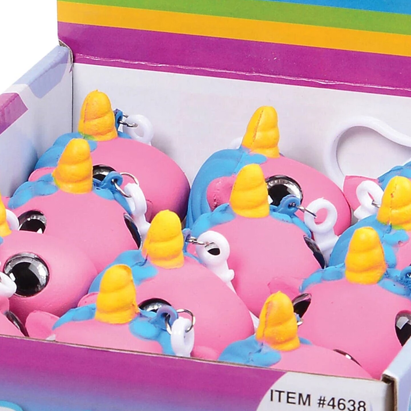 Squishy Unicorn with Glitter Eyes 12 Units