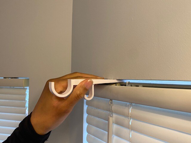product name is The Curtain Shim - Makes Hanging Curtains Easy! (1pr.)