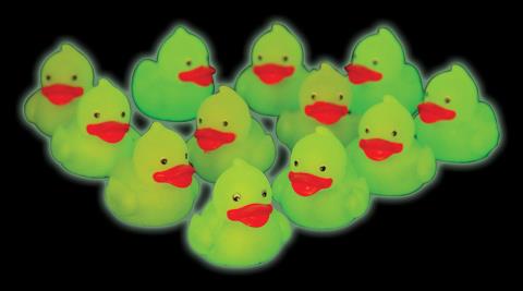 Glow In The Dark Mini Ducks Include 12 Units
