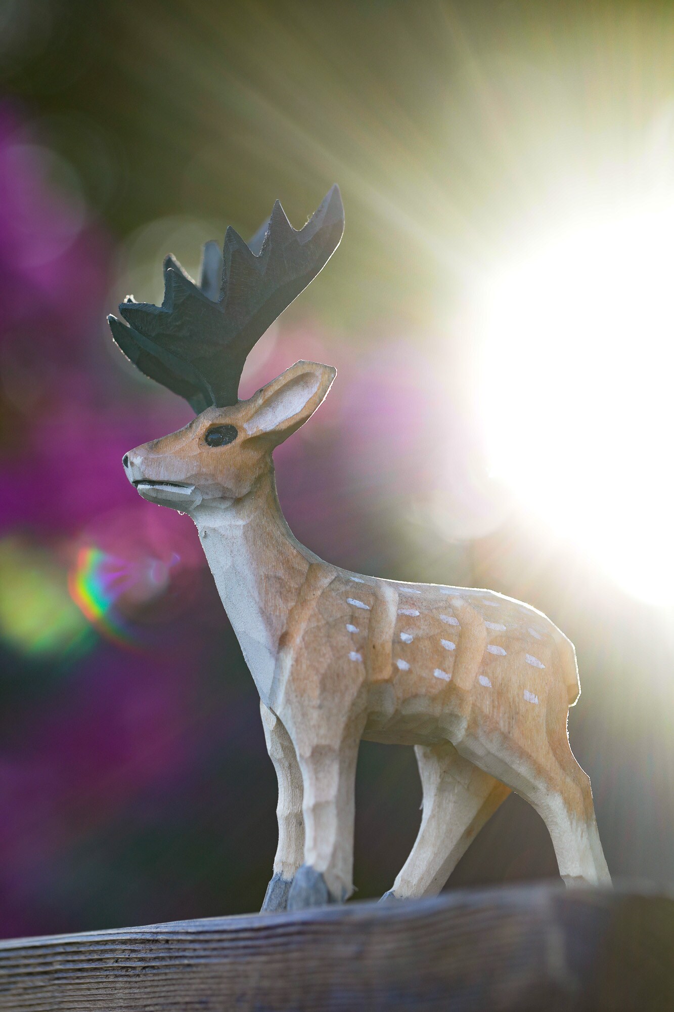 Hand-Carved Deer Family Sculptures, Unique Gift for Nature Lovers