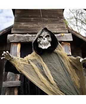 Animated Grim Reaper Hanging Decoration 35 1/4&#x22; x 6 Ft