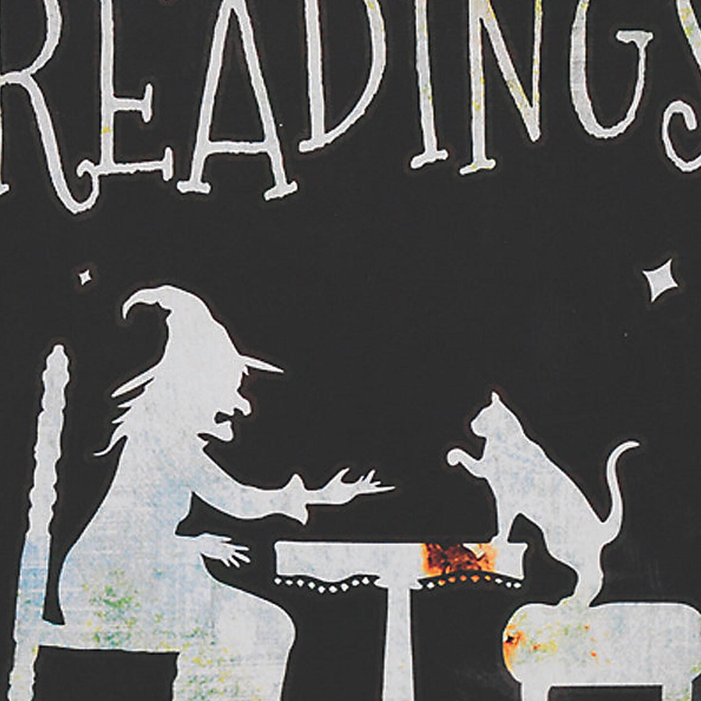 Paw Readings Revealing Sign 17&#x22; x 11&#x22; Halloween Decoration