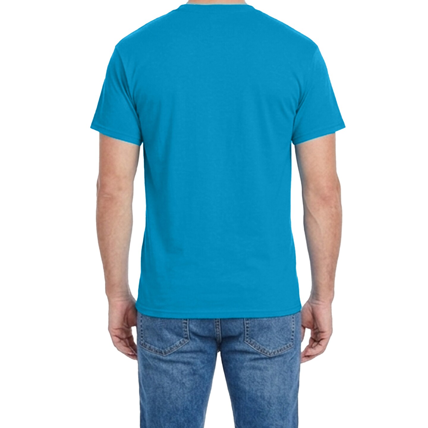 Gildan Men's Heavy Cotton T-Shirt, Soft Cotton Craft & Custom Shirt Blank Sapphire Tee