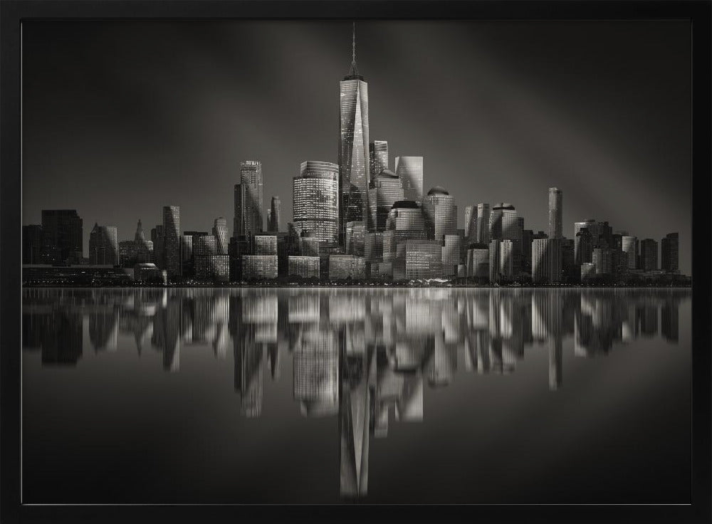 Vertex - Johnny Chen 24x36 Black Framed Art | Home or Office Art