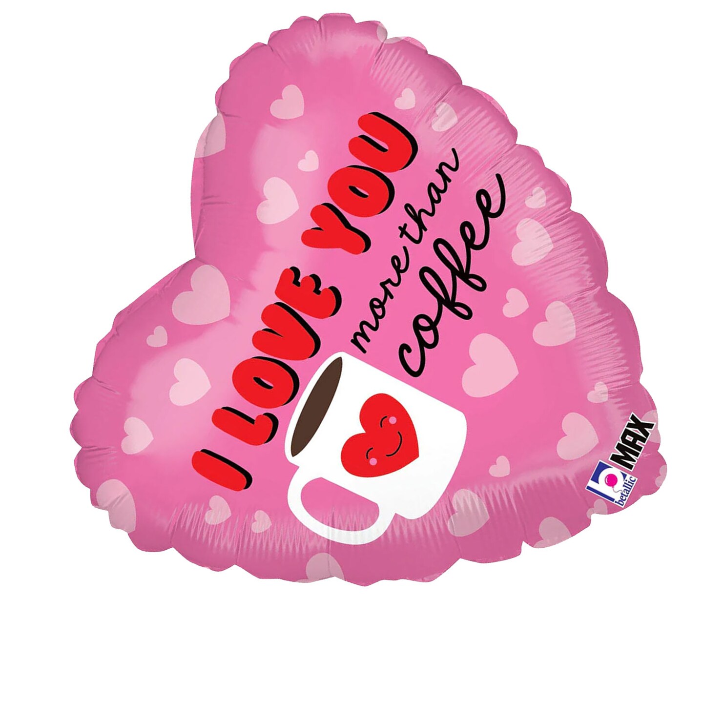 Betallic&#xAE; 18 Inch I Love You More Than Coffee Balloon