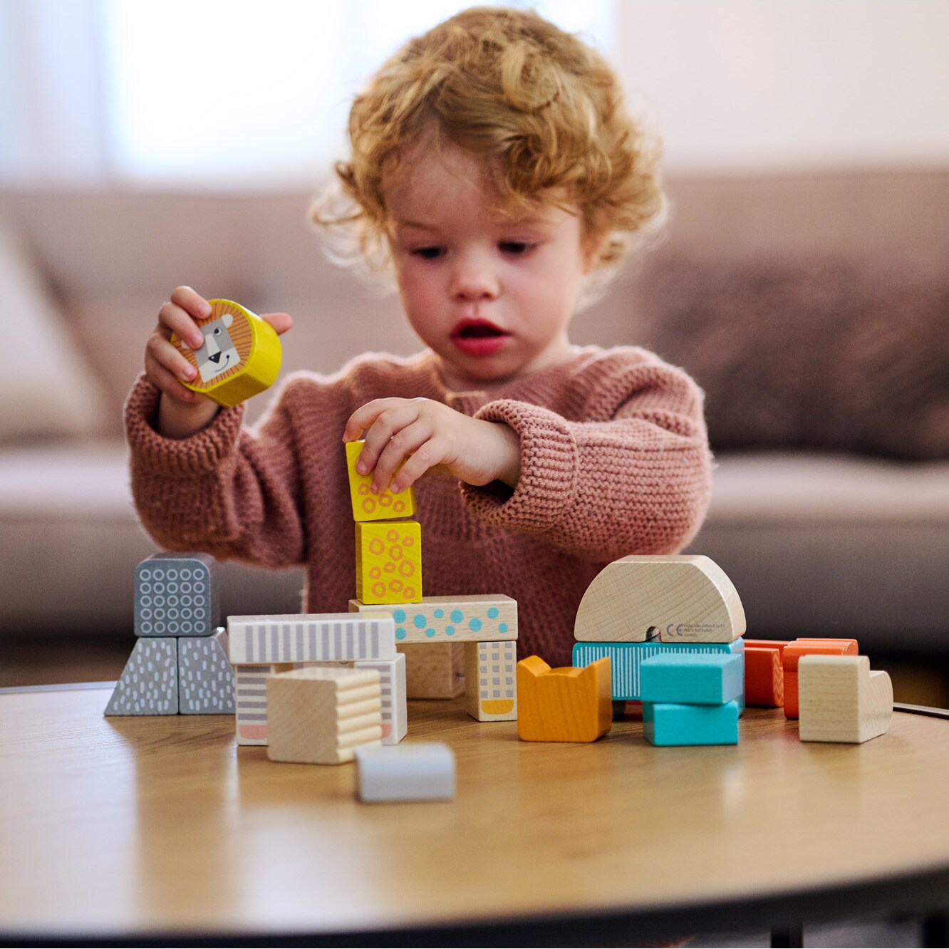 HABA Wooden Building Blocks Animal Parade - 25 Piece Wooden Toddler Toy Set for Ages 1-3 - Stacking Toys &#x26; Wood Blocks, Made in Germany