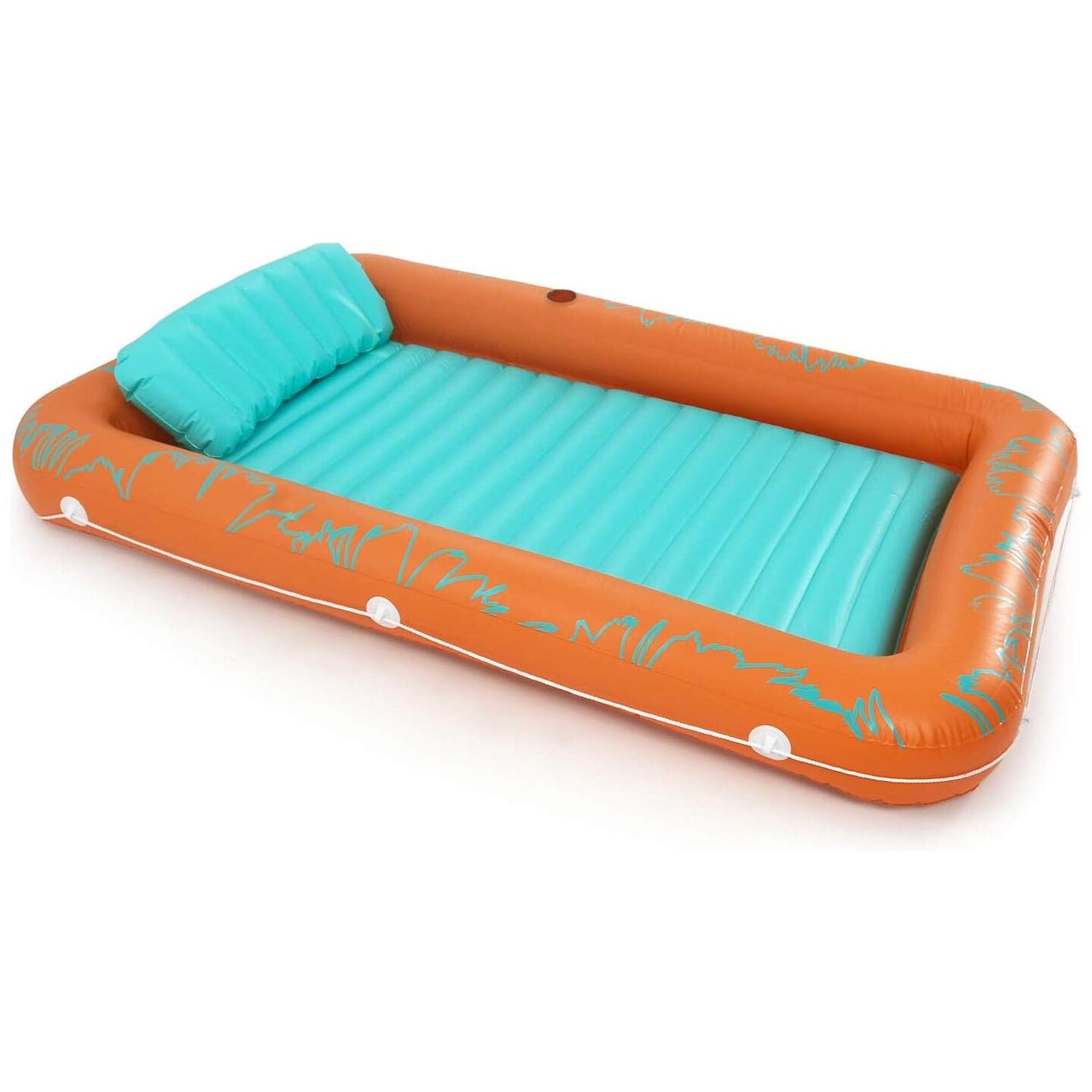 Inflatable Pool Float for Poolside Comfort | Orange