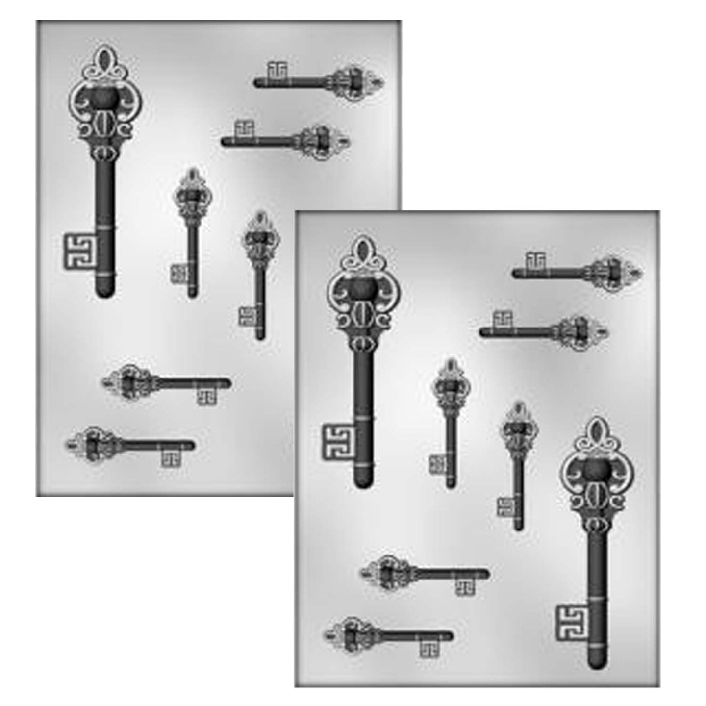 Skeleton Keys Chocolate Mold for Spooky Treats
