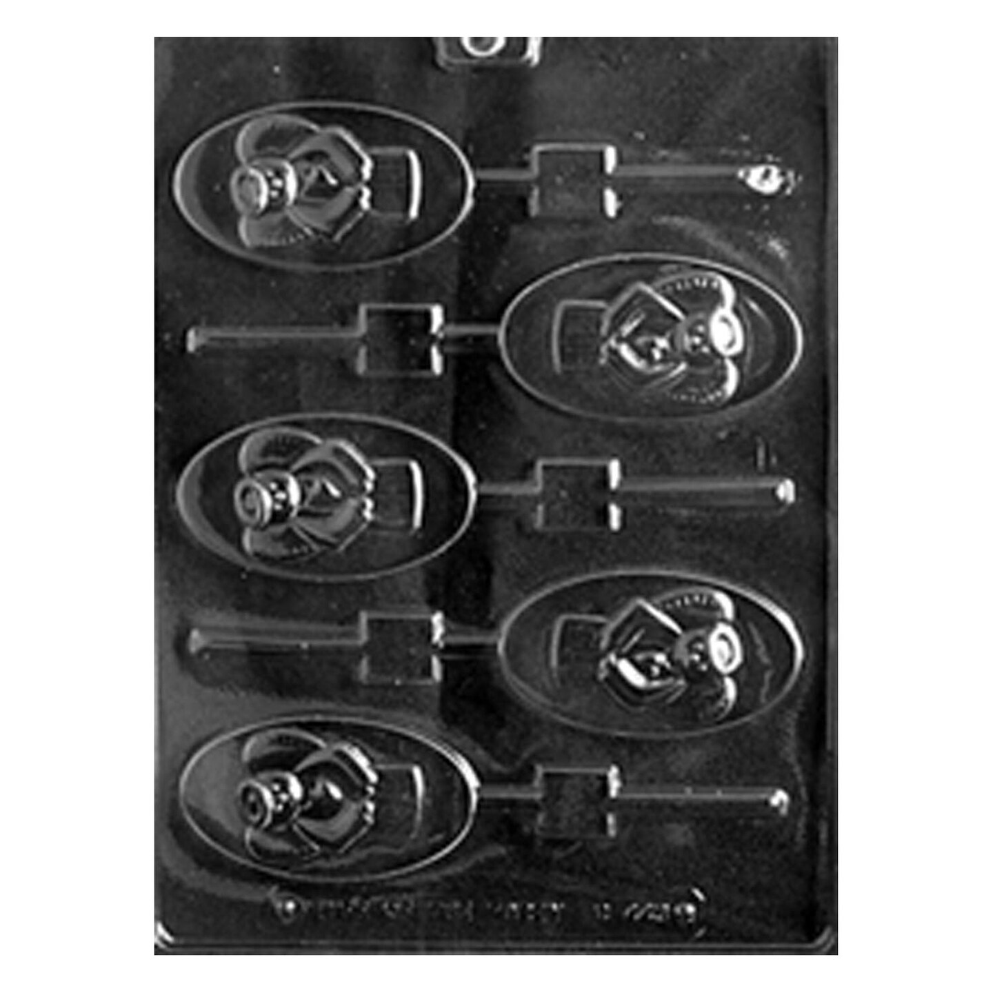Oval Angel Lolly Chocolate Mold for Elegant Holiday Treats