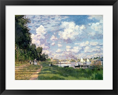 Framed Art The Marina at Argenteuil, 1872 by Claude Monet Wall Decor 18x24 Artwork