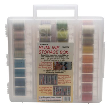 Universal Slimline Thread Storage Box - 12 Wt. Cotton Blendables Thread ...