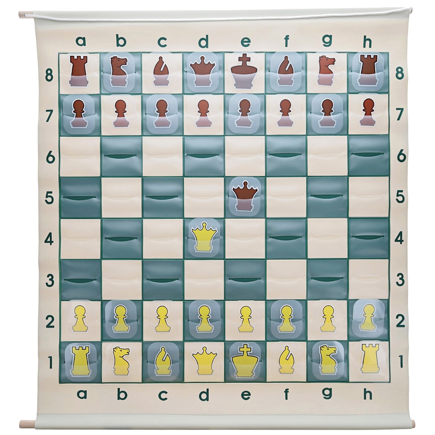 WE Games Chess Teaching Demonstration Board, Pieces Included, 27 in.