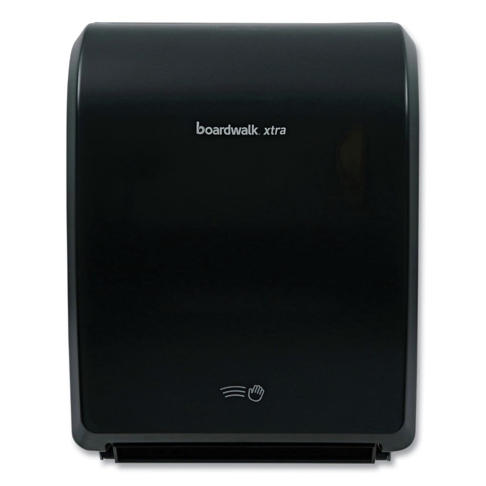 Boardwalk 12.31 in. x 9.31 in. x 15.94 in. Xtra Electronic Hand Towel Dispenser - Black (1-Carton)