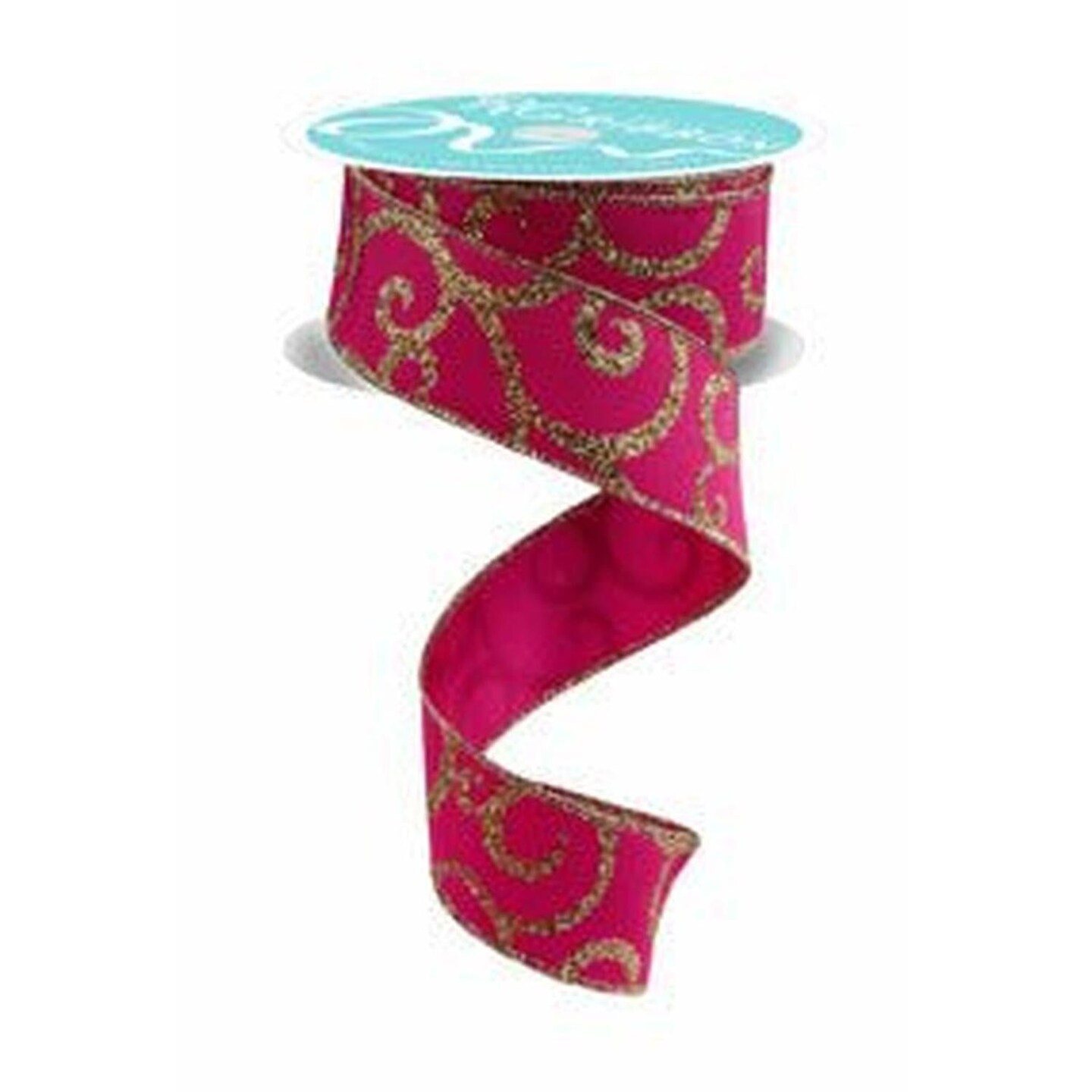 Pink Swirl Ribbons 1.5