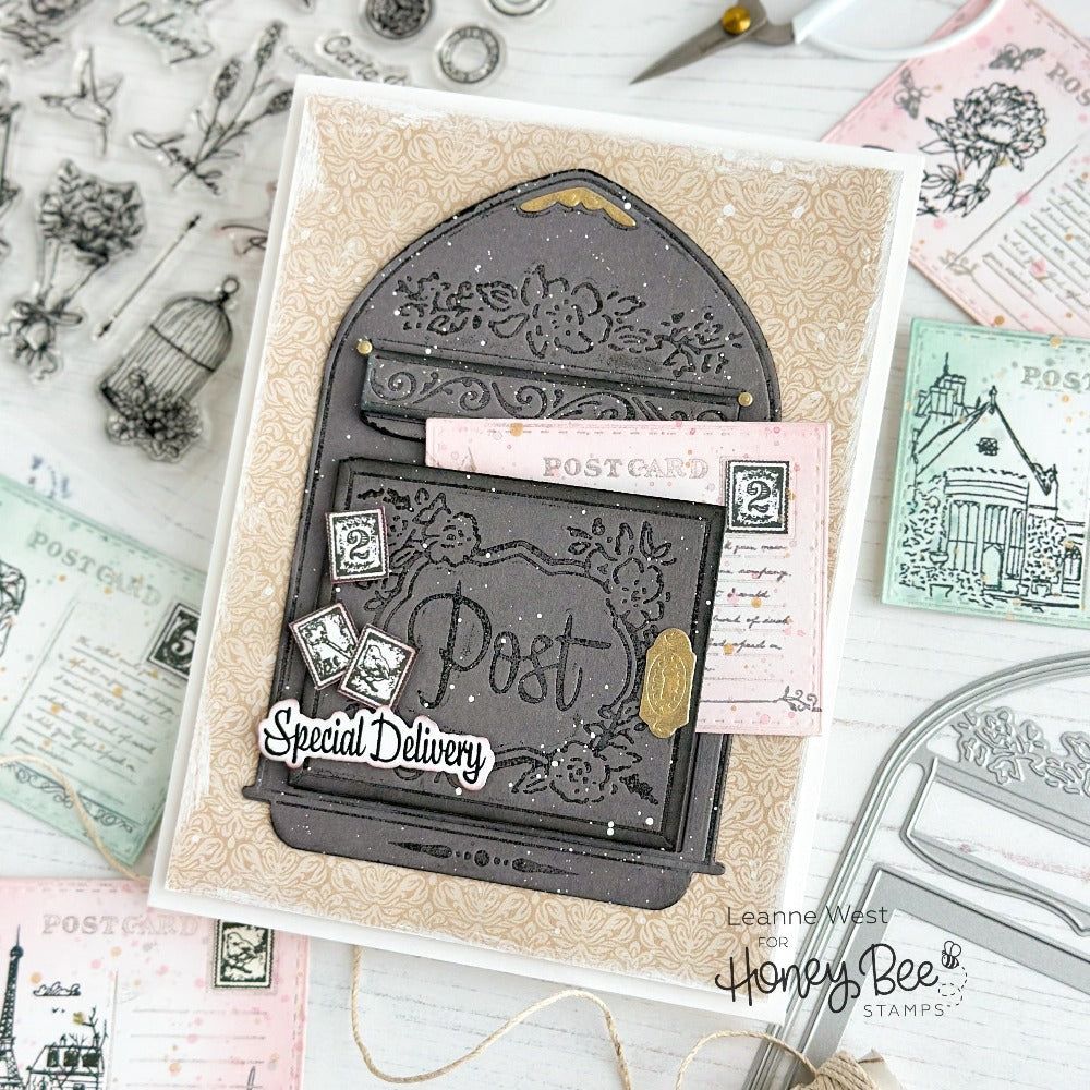 Vintage Mailbox A2 Card Base - Honey Cuts - Stand-Alone Dies