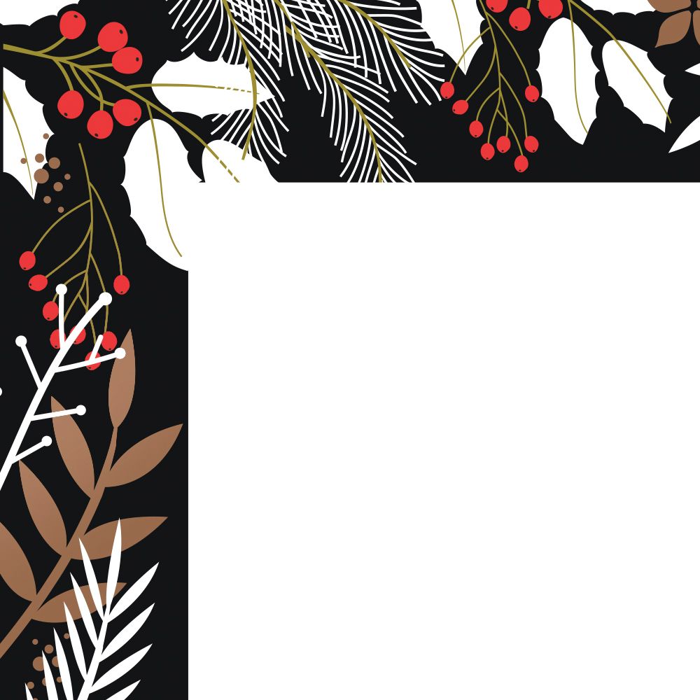 Great Papers! Copper Foil Holly Holiday Stationery Letterhead, 8.5" x 11", Printer Friendly, 40 sheets