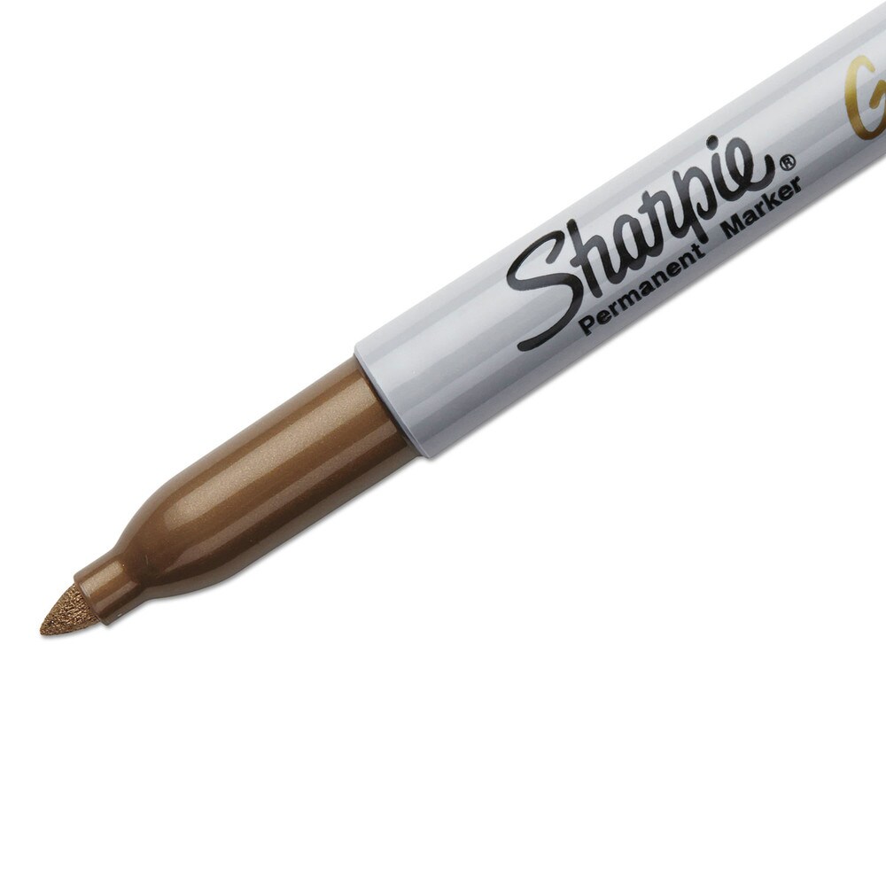 Sharpie Fine Bullet Tip Metallic Fine Point Permanent Markers - Gold (1-Dozen)