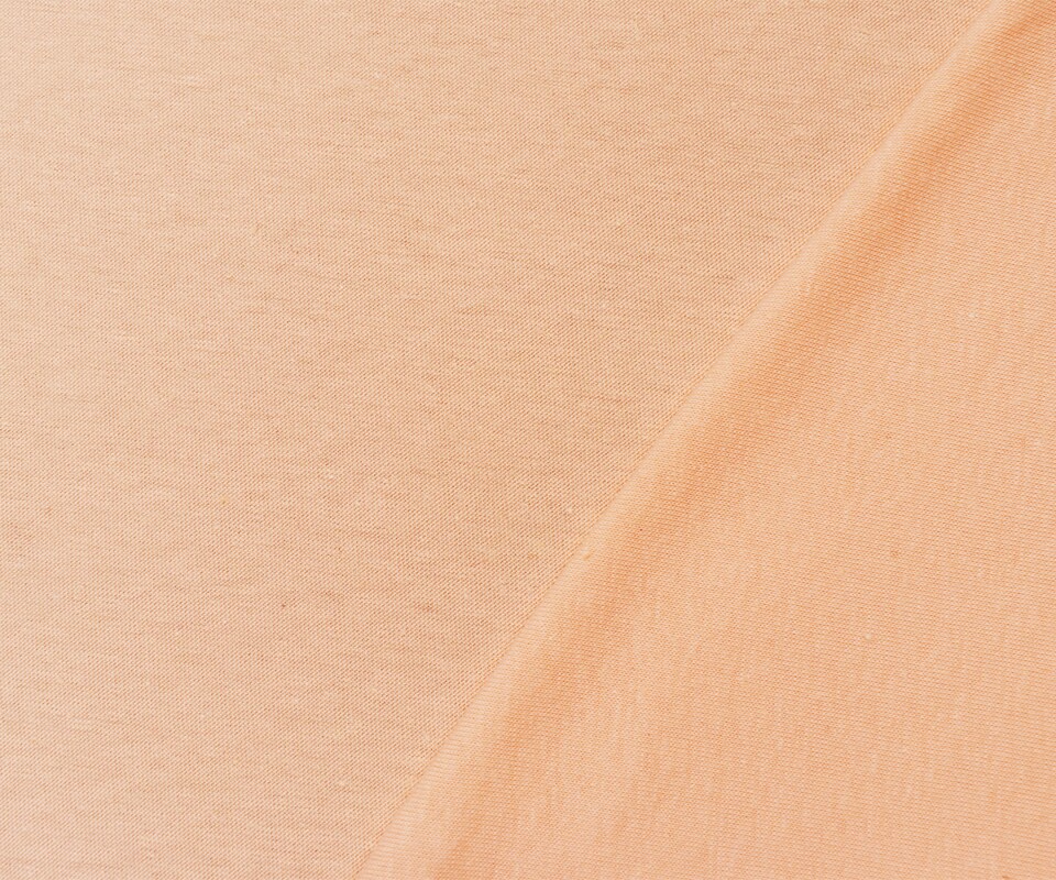 Pastel Orange Cotton Stretch Spandex Solid Jersey Knit Fabric By the Yard