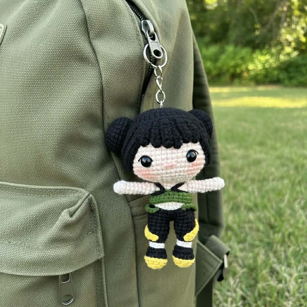 Crochet Huntrix Plush Keychain | MakerPlace by Michaels
