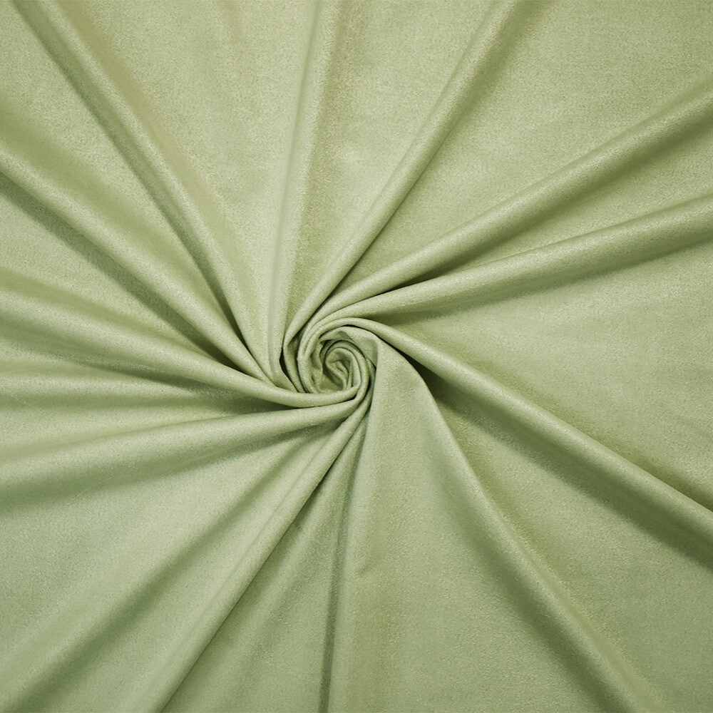 Pastel Green Stretch Spandex Solid Microsuede Knit Fabric By the Yard