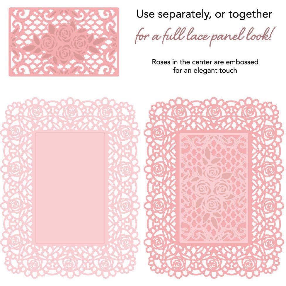 Lace A2 Cover Plate - Honey Cuts - Stand-Alone Dies - Retiring