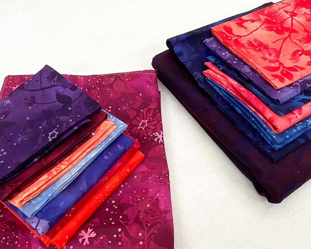 Boundless Coordinated Stash Builder Bundle - Glowing Lone Star Skyline - various fabrics 14 3/4 yards total