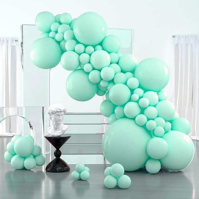 Edge Collections - 36" - Green - Mint Balloons for Party Decorations - 100 Piece