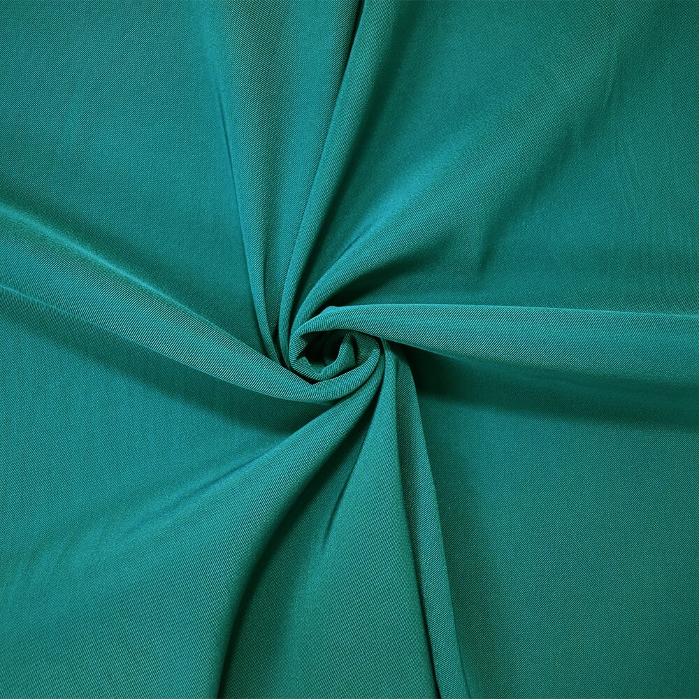 Deep Green Poly Stretch Spandex Lamour Solid Satin Woven Fabric By the Yard