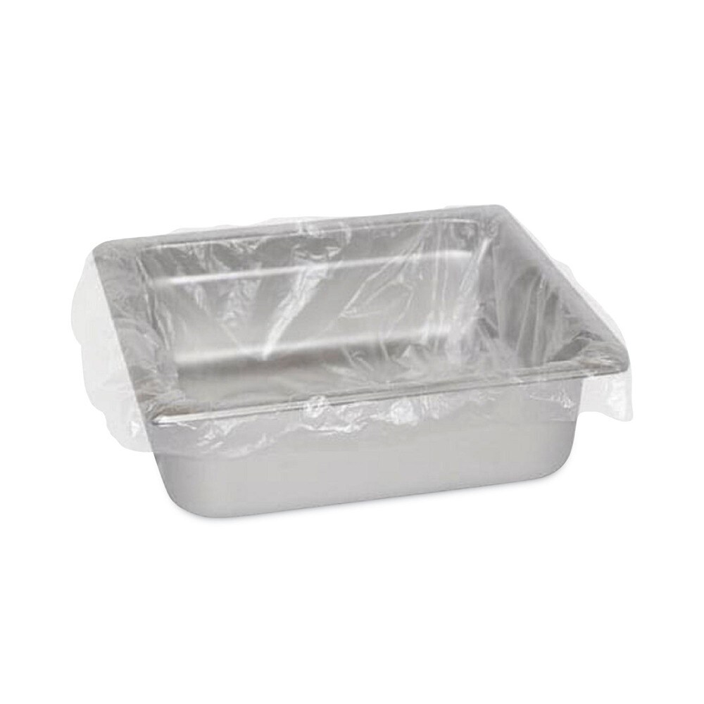 AmerCareRoyal 18 in. x 14 in. Steam Pan Liners for 1/3-Size Pans Includes Twist-Ties - Clear (250/Carton)