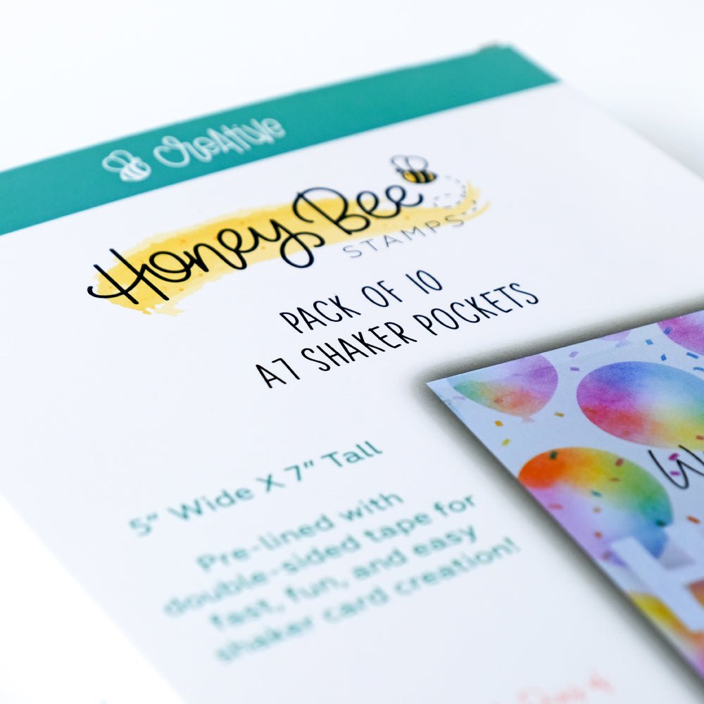 Bee Creative A7 Shaker Pockets - 10 pack - 5” x 7” Card Size - Retiring