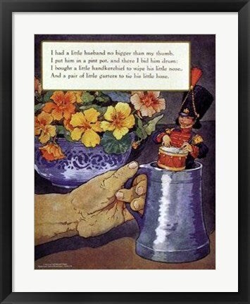 Framed Art Little Husband by Mother Goose Collection 26 1/2 x 18 3/4
