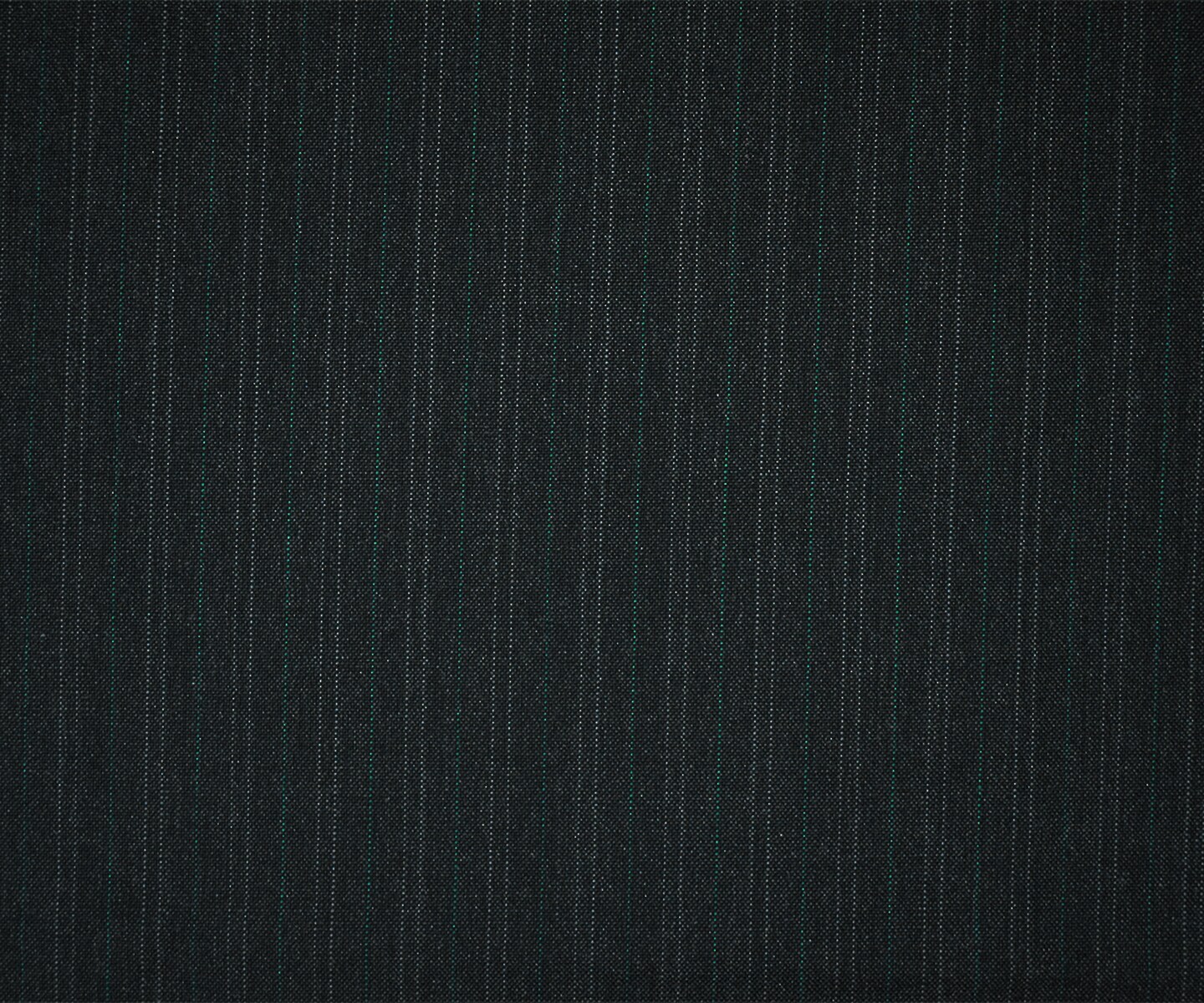 Deep Gray-Green Wool-Poly Pinstripe Woven Shirting Fabric By the Yard
