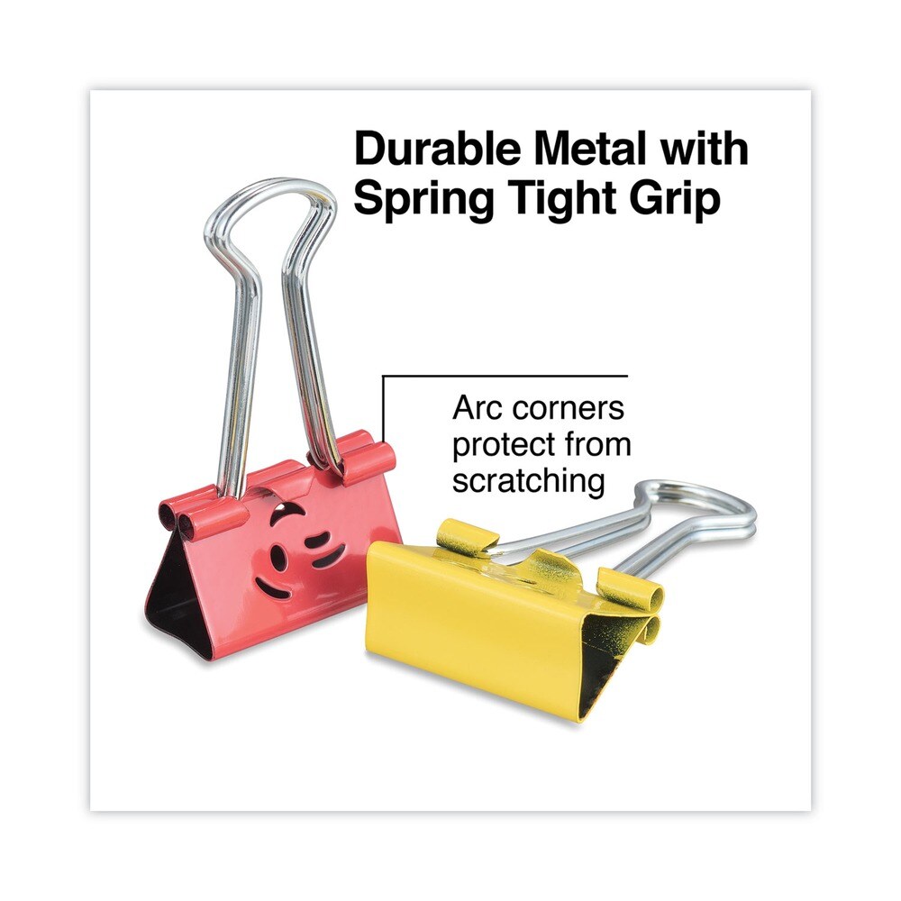 Universal Emoji Themed Binder Clips with Storage Tub - Medium, Assorted (42/Pack)
