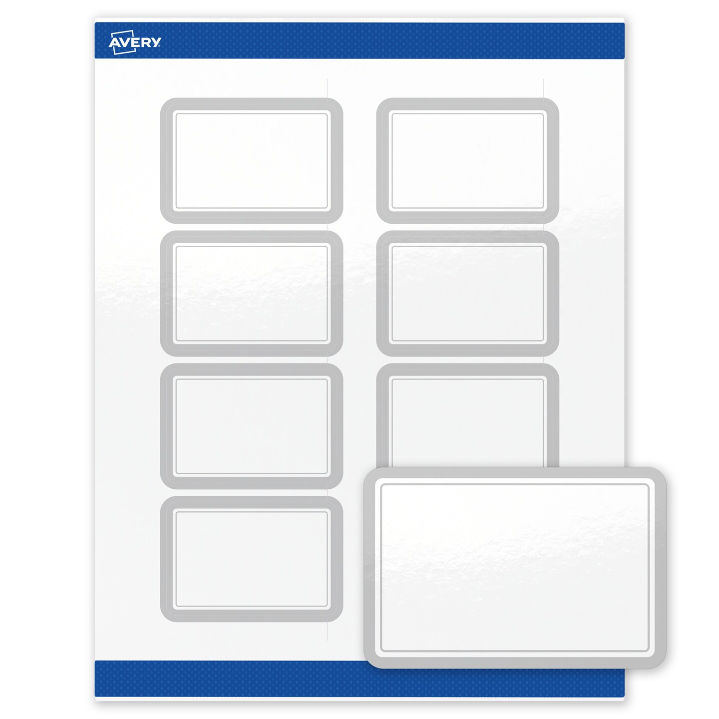 Avery Printable Rectangle Shipping Labels with Sure Feed Technology ...