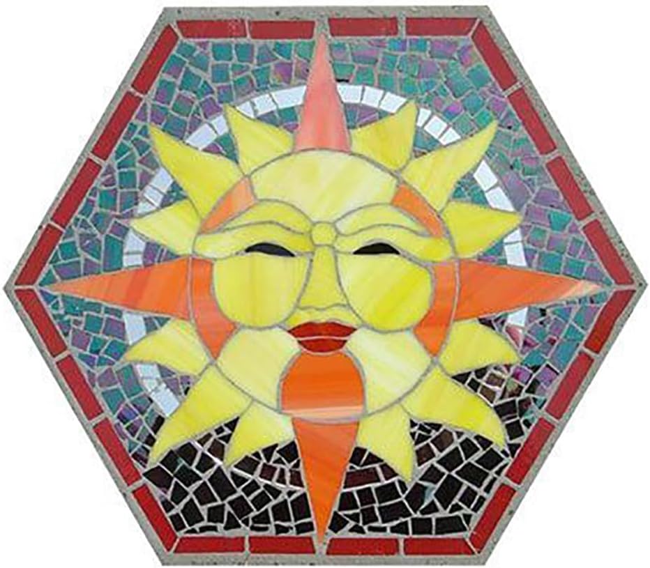 12"Hexagon Mosaic Form Stepping Stone Mold for Garden Walkways, Patios & More