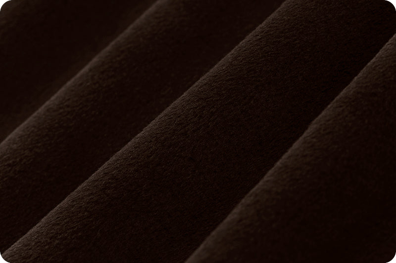 Fabric Shannon Chocolate 90" Extra Wide Solid Cuddle 3 by the Quarter Yard C390-CHOCOLATE