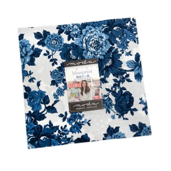 Blueprint 10" Square Pack (Layer Cake) by Camille Roskelley for Moda (55330LC)