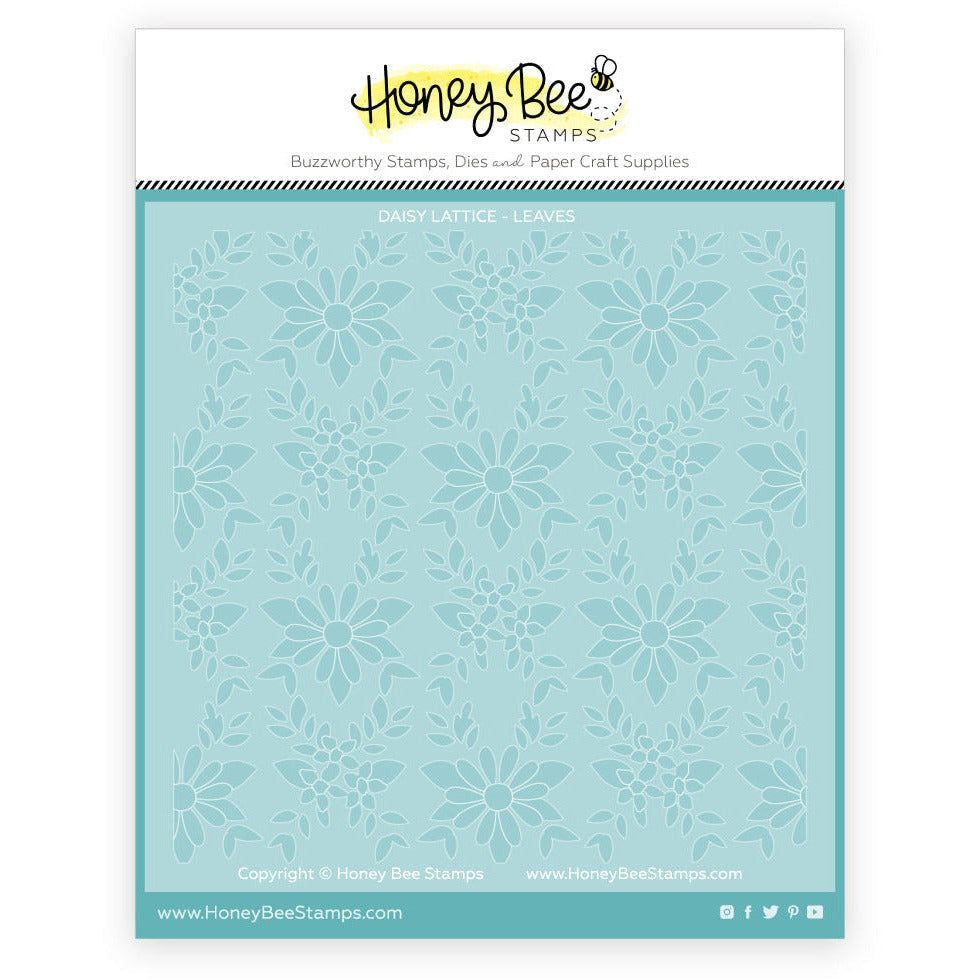 Daisy Lattice - Set Of 3 - 6"x6" Layering Background Stencils RETIRING