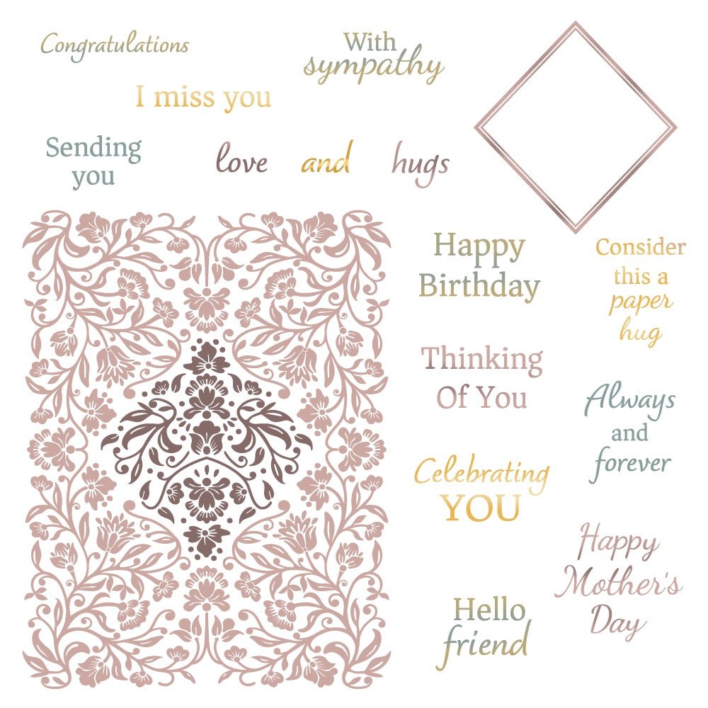 Always and Forever - 6x8 Rubber Cling Stamp Set | Michaels