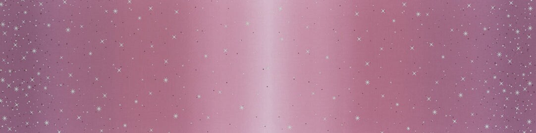 Fabric Moda Mauve Ombre Fairy Dust Metallic by the Quarter Yard 10871-319M
