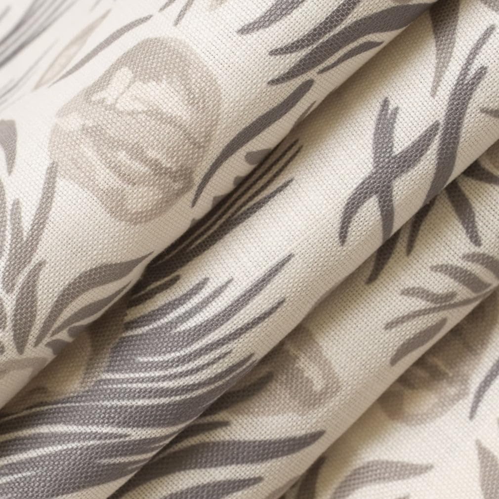 Natural Stain Resistant Performance Pet Friendly Floral Print Upholstery Fabric by The Yard - SKU: Oxford Dune